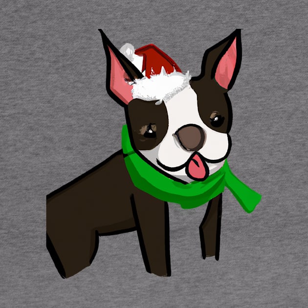 Cute Boston Terrier Drawing by Play Zoo